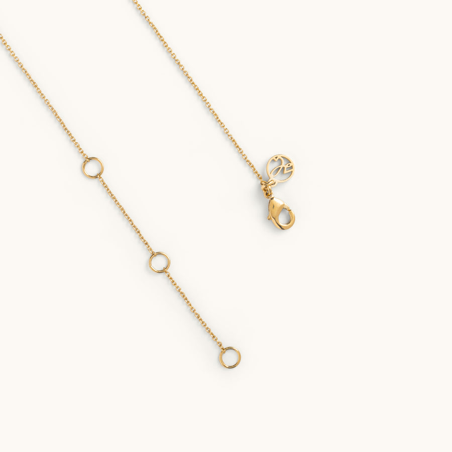 Josey Necklace (White + Gold)
